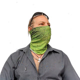 Neck Gaiter-Face Mask-Head Scarves-Headband-DXF-Green Bandana-Hair Scarf-Gift Headwear-Sports Face Shield