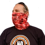 Neck Gaiter-Face Mask-Coolmax Bandana-Elektro Red Color Bandana-Sports Wear-Quality Gift Active Purpose Headwear Face Shield