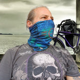 Neck Gaiter-Face Mask-Head Scarves-Headband-Fahrrad Cycle Design-Blue Bandana-Quality Gift Headwear-Face Shield