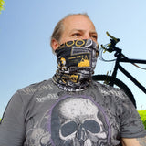 Neck Gaiter-Face Mask-Head Scarves-Headband-France Cycling Design Black and Yellow Bandana-Quality Gift Headwear Face Shield