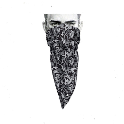 Unique Neck Gaiter - Triangle Face Mask - Halftone Camo - Face Mask - Protective Face Cover - Biker Bandana - Gift Design Scarf