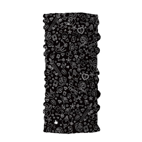 Neck Gaiter-Face Mask-Head Scarves-Headband-Tattoo-Black Color Bandana-Quality Gift Headwear Face Shield