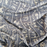 Neck Gaiter-Face Mask-Head Scarves-Headband-Hieroglyphs-Brown Bandana-Hair Scarf