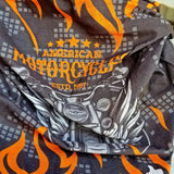 Unique Neck Gaiter - Triangle Face Mask - Chopper - Flames Face Mask - Protective Face Cover - Biker Bandana - Gift Design Scarf