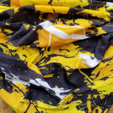 Unique Neck Gaiter - Triangle Face Mask - Hive - Yellow and Black Face Mask - Protective Face Cover - Biker Bandana - Gift Design Scarf