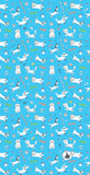 Neck Gaiter-Face Mask-Head Scarves-Headband-Cats And Dogs Design Face Shield-Blue Bandana -Hair Scarf-Bandanna Headwear