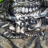 Unique Neck Gaiter - Triangle Face Mask - Floral Skull - Skull Face Mask - Protective Face Cover - Biker Bandana - Gift Design Scarf