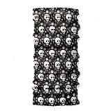 Neck Gaiter-Face Mask-Head Scarves-Headband-Skull Black Design Black Color Bandana-Quality Gift Headwear Face Shield