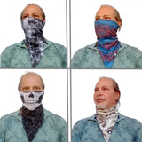 Unique Neck Gaiter - Triangle Face Mask - Biker Wings - Skull Face Mask - Protective Face Cover - Biker Bandana - Gift Design Scarf