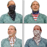 Unique Neck Gaiter - Triangle Face Mask - Scotch Green - Green Face Mask - Biker Bandana - Gift Design Scarf