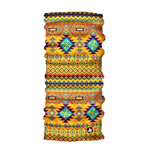 Ethnic Yellow Neck Gaiter