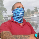 Neck Gaiter-Face Mask-Head Scarves-Headband-Whales-Blue Color Bandana-Quality Gift Headwear Face Shield