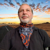 Unique Neck Gaiter - Triangle Face Mask - Chopper - Flames Face Mask - Protective Face Cover - Biker Bandana - Gift Design Scarf