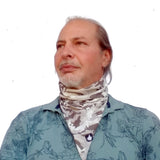 Unique Neck Gaiter - Triangle Face Mask - Kalahari Camo - Face Mask - Biker Bandana - Sunshield Gift Design Scarf