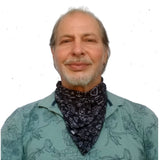 Unique Neck Gaiter - Triangle Face Mask - Tattoo - Black Face Mask - Biker Bandana - Gift Design Scarf