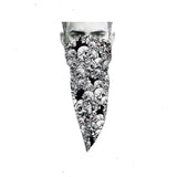 Unique Neck Gaiter - Triangle Face Mask - Crowd - Black and White Face Mask - Protective Face Cover - Biker Bandana - Gift Design Scarf