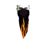 Unique Neck Gaiter - Triangle Face Mask - Flames Face Mask - Protective Face Cover - Biker Bandana - Gift Design Scarf
