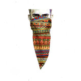 Unique Neck Gaiter - Triangle Face Mask - Folk - Yellow Face Mask - Protective Face Cover - Biker Bandana - Gift Design Scarf