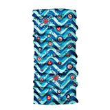 Neck Gaiter-Face Mask-Head Scarves-Headband-Marine Design Blue Color Bandana-Quality Gift Headwear Face Shield