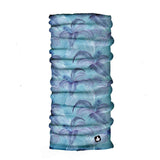 Neck Gaiter-Face Mask-Coolmax Bandana-Leaf Blue Color Sports Wear-Quality Gift Active Purpose Headwear Face Shield