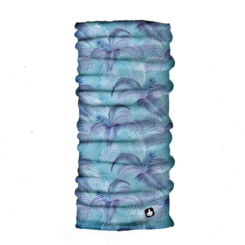 Neck Gaiter-Face Mask-Coolmax Bandana-Leaf Blue Color Sports Wear-Quality Gift Active Purpose Headwear Face Shield