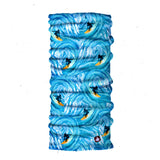 Neck Gaiter-Face Mask-Head Scarves-Headband-Surfers  Design Blue and White Bandana-Quality Gift Headwear Face Shield