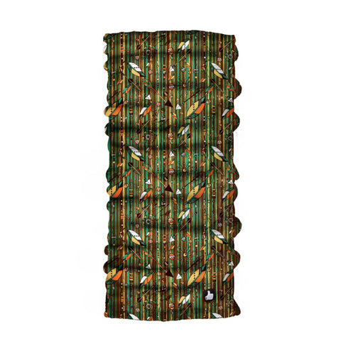 Neck Gaiter-Face Mask-Head Scarves-Headband-Tikuna Green Color Bandana-Quality Gift Headwear Face Shield