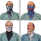 Unique Neck Gaiter - Triangle Face Mask - Badges Camo - Green Face Mask - Protective Face Cover - Biker Bandana - Gift Design Scarf