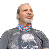 Neck Gaiter-Face Mask-Head Scarves-Headband-Caleidoscopio-Colorful Bandana-Quality Gift Headwear Face Shield