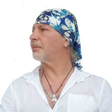 Neck Gaiter-Face Mask-Head Scarves-Headband-Apex-Blue and White Color Bandana-Hair Scarf-Quality Gift Headwear Face Shield