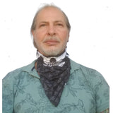 Unique Neck Gaiter - Triangle Face Mask - Gunner Mask - Skull Face Mask - Protective Face Cover - Biker Bandana - Gift Design Scarf