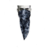 Unique Neck Gaiter - Triangle Face Mask - Elektro White - Face Mask - Protective Face Cover - Biker Bandana - Gift Design Scarf