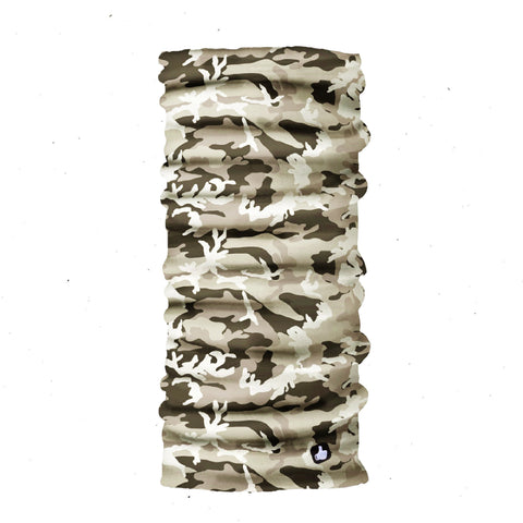 Neck Gaiter-Face Mask-Coolmax Bandana-Kalahari Camo-Gray Bandana-Sports Wear-Quality Gift Active Purpose Headwear Face Shield