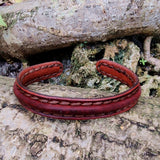 Plain Handcrafted Genuine Brown Vegetal Leather leather Bracelet-Unique Gift Fashion Jewelry Cuff