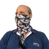 Neck Gaiter-Face Mask-Head Scarves-Headband-Koi Design Black Color Bandana-Quality Gift Headwear Face Shield