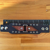 Unique Handcrafted Genuine Leather with Buckle Detail Bracelet-Adjustable Unisex Gift Studded Cuff Wristband Brown Black