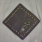 Suede Bi-fold Steampunk Wallet-Suede Wallet-Birthday Gift-Anniversary Gift