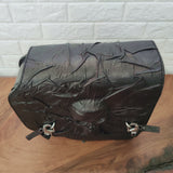 ndian Scout Handcrafted Genuine Leather Black Skull Left Side Saddlebag-Gift Indian and Universal Side Mount Bag