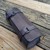 Handcafted Vegetan leather front fork bag (4050600296502)