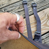 Handcafted Vegetan leather front fork bag (4050600296502)