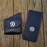 Handcrafted Leather Tank Pad & Bag Set Motorcycle accessories Balance Headwear  (1927929888822)