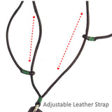 Bohemian Unique  Handcrafted Vegetal Brown Leather Necklace with Green Agate Stone-Lifestyle Unique Gift Unisex Fashion Leather Jewelry