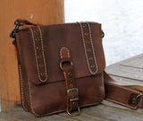 Handcrafted Leather Postman Shoulder Bag Biz Levanten  (1930683547702)