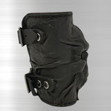 Handcrafted XL Genuine Vegetal Leather Black Color Embossed Skull Design Cuff Unique Unisex Gift Skull Leather Bracelet Wristband