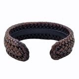 Copy of Boho Handcraft Braided Genuine Vegetal Leather Brown Bracelet-Unisex Gift Fashion Leather Jewelry-Cuff