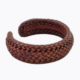 Copy of Copy of Boho Handcraft Braided Genuine Vegetal Leather Brown Bracelet-Unisex Gift Fashion Leather Jewelry-Cuff