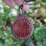 Bohemian Handcrafted Genuine Vegetal Leather Necklace with Purple Agate Stone Pendant-Unique Lifestyle Gift Unisex Fashion Leather Jewelry