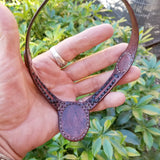 Boho Leather Choker with Onyx Setting (4431470788662)