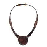 Boho Leather Choker with Agate Stone (4431474556982)