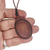 Boho Handcrafted Genuine Leather Necklace with Black Agate Stone-Lifestyle Unique Gift Unisex Fashion Leather Jewelry
